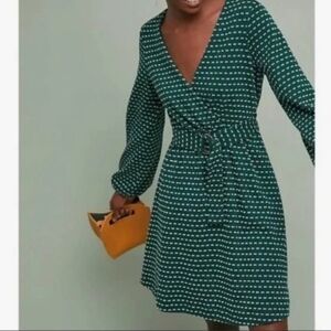 Maeve For Anthropologie Malta Balloon Sleeve Sweater Dress